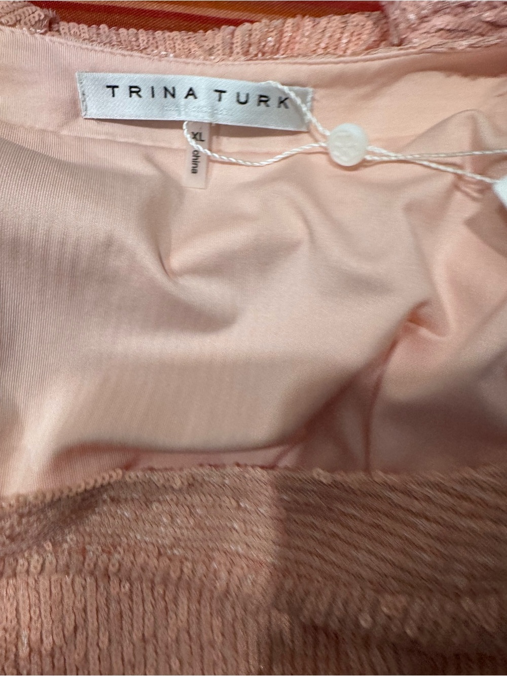 Trina Turk Blush Pink Lightweight Top - Picture 7 of 9